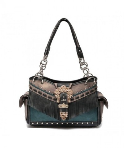 Western Handbag Traditional Two Toned Shoulderbag