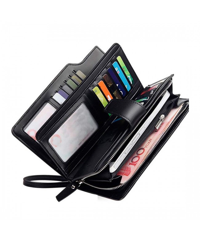 wallets Leather Wristlet organizer capacity