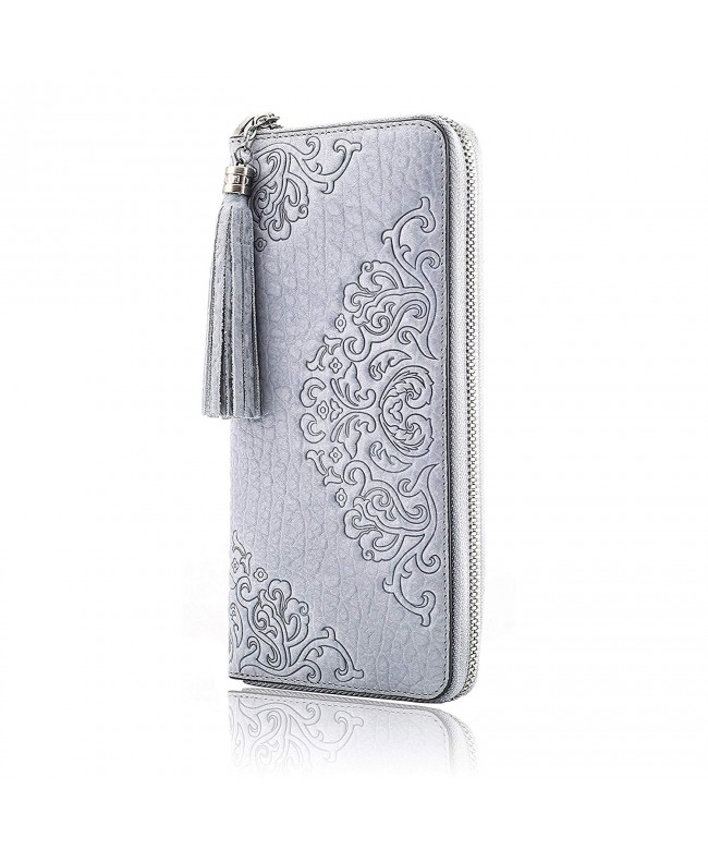 Naisibao Embossed Designer Handmade Wristlet