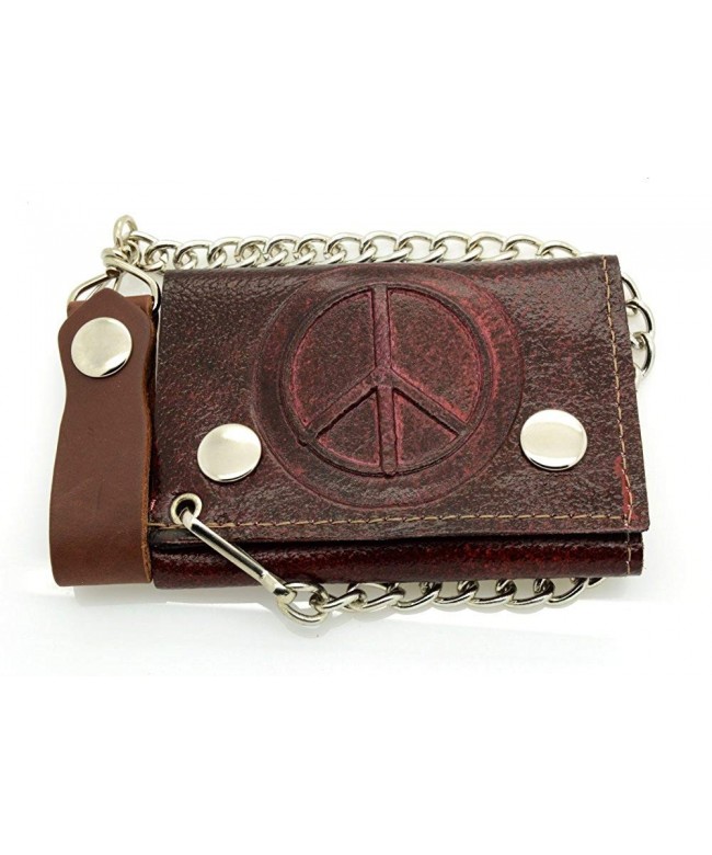 Biker Chain Wallet Genuine Leather