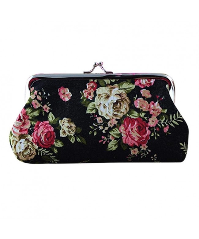 Sannysis Women Vintage Flower Clutch