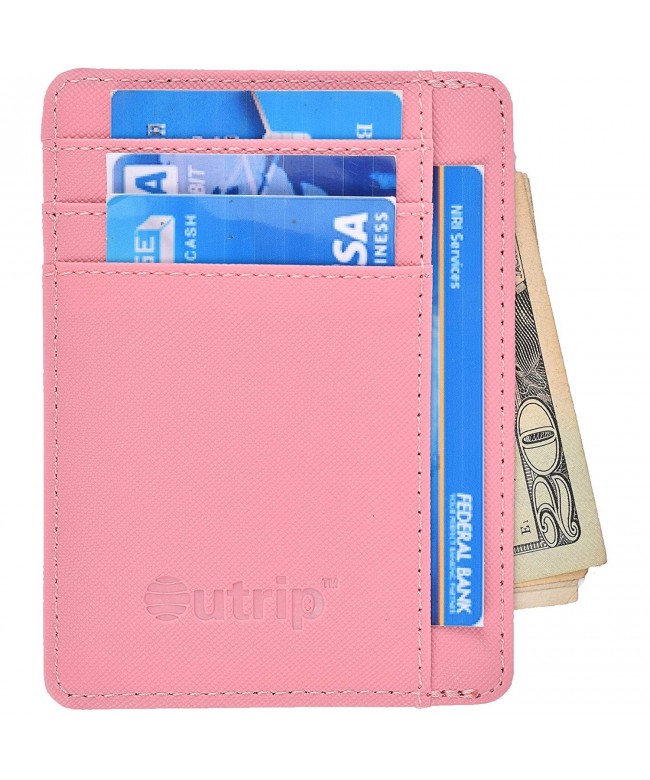 Wallet Leather Pocket Minimalist Crosshath