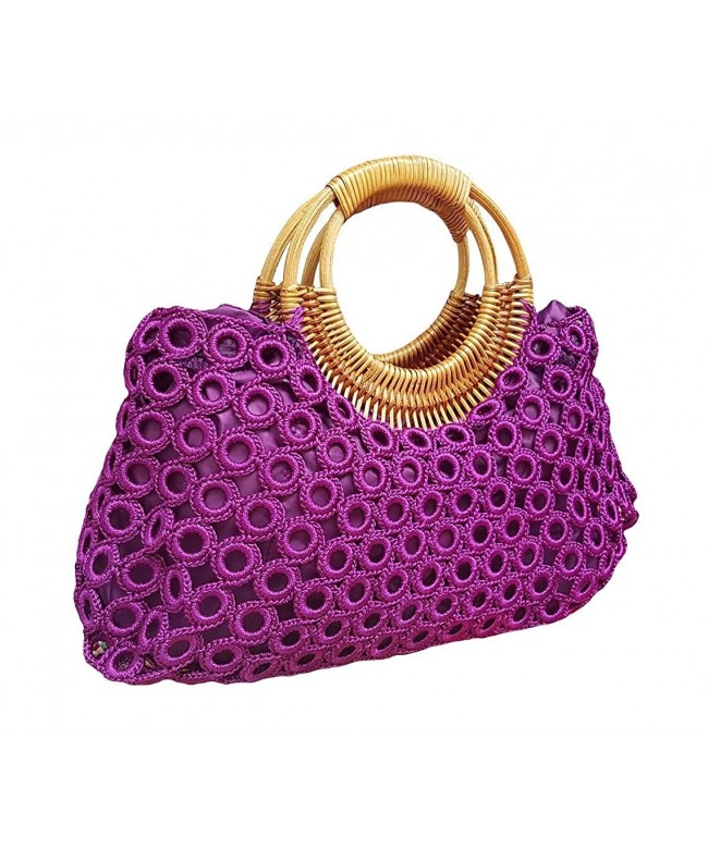 Womens Handmade Crochet Handles Handbags