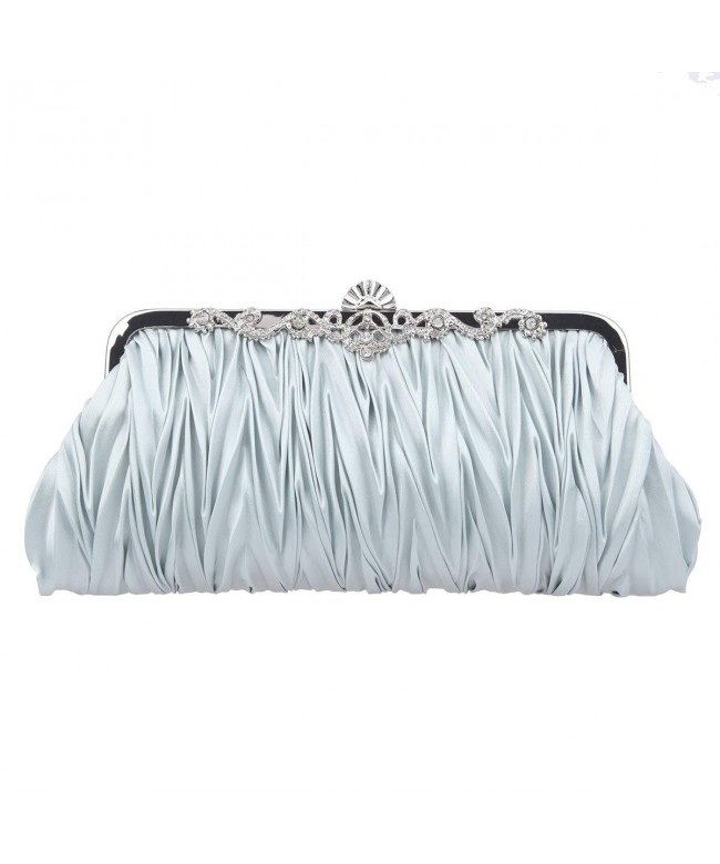 Fawziya Pleated Evening Clutches Wedding