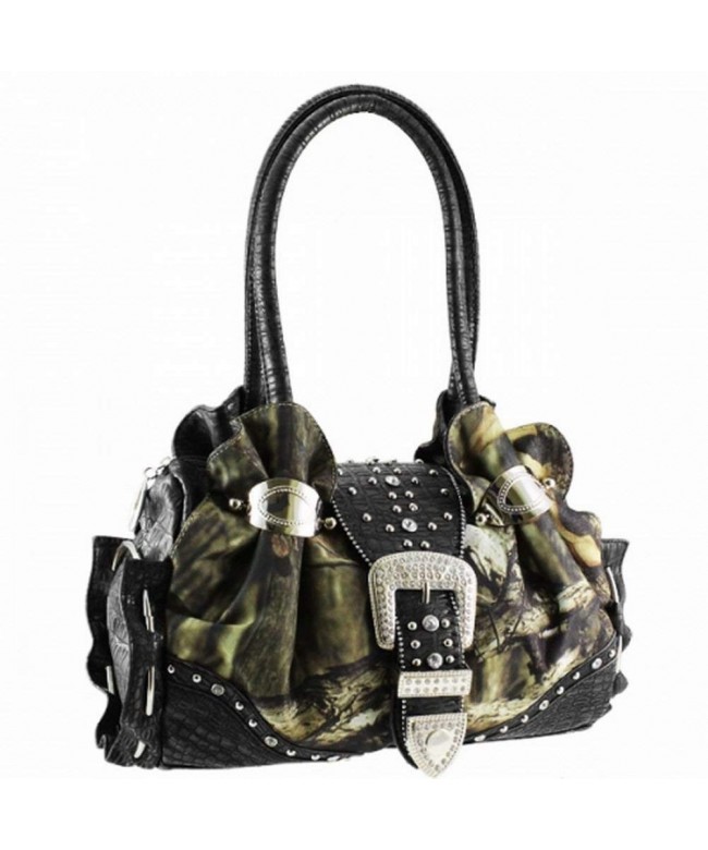 Women Purse Handbag Camouflage Buckle