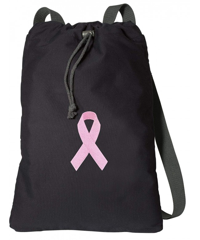 Ribbon Drawstring Backpack CANVAS Cinch