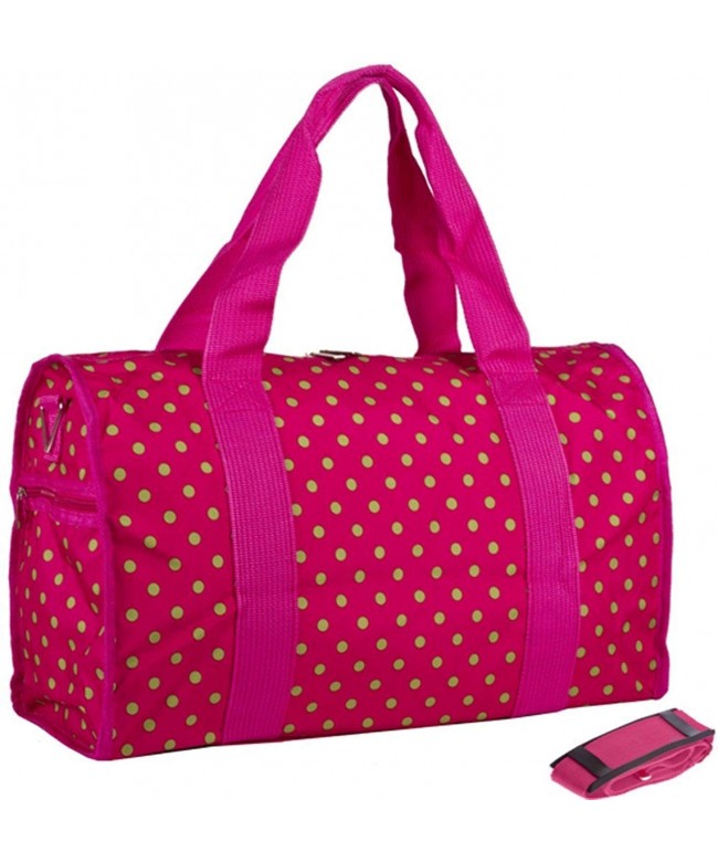 Garden Pink Green Polka Duffle