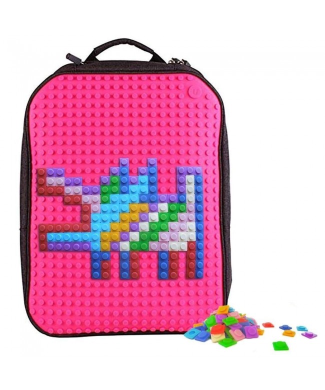 Upixel Classic Backpack Pockets Fuchsia