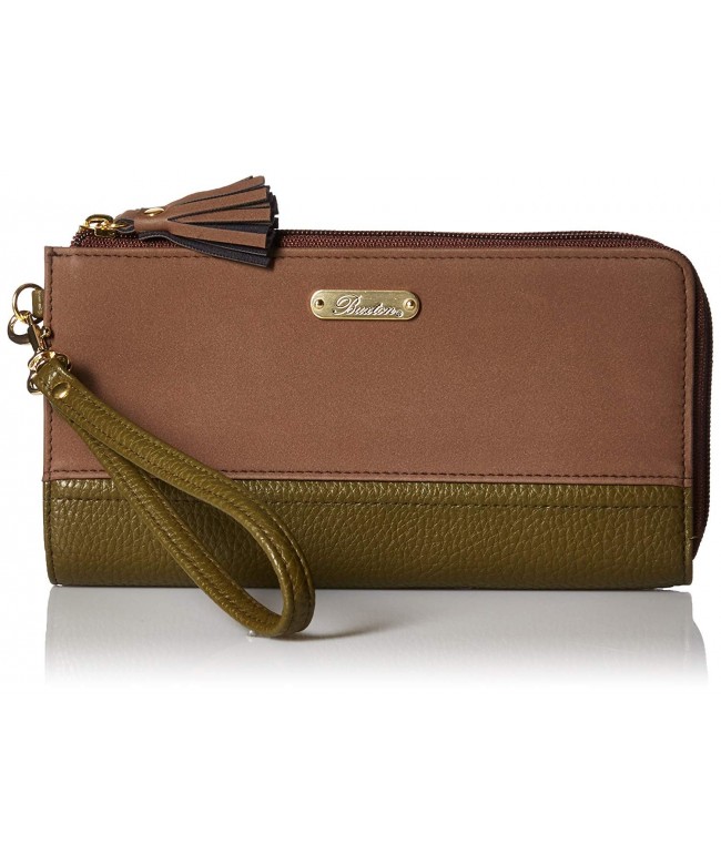 Buxton Double Wallet Clover Coconut