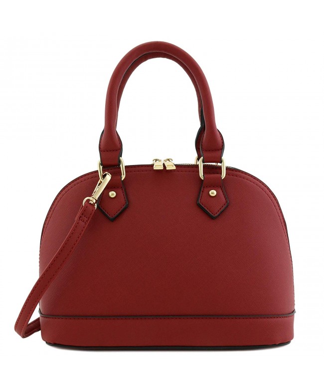 Zip Around Saffiano Classic Dome Satchel