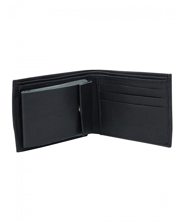 Black Leather Wallet Picture Pocket