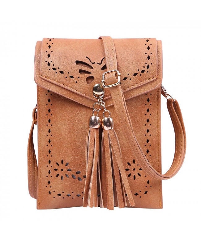 HDE Crossbody Tassel Vintage Leather