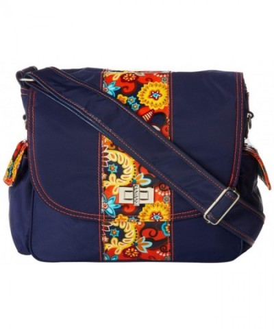 Hadaki Trend Messenger Navy Arabesque