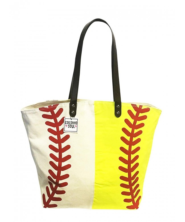 Baseball Softball Canvas Handbag Oversize