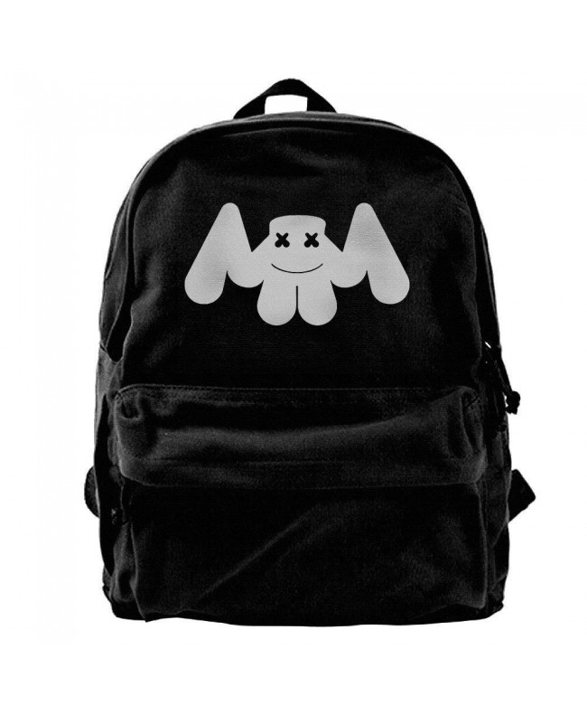 KIHOYG Mysterious Marshmello Canvas Backpack