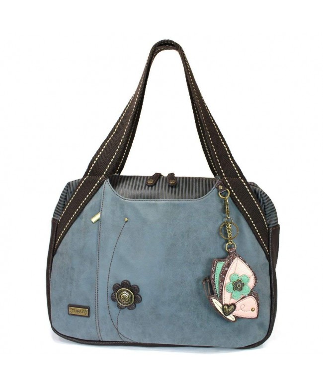 Chala Large Bowling purse Indigo