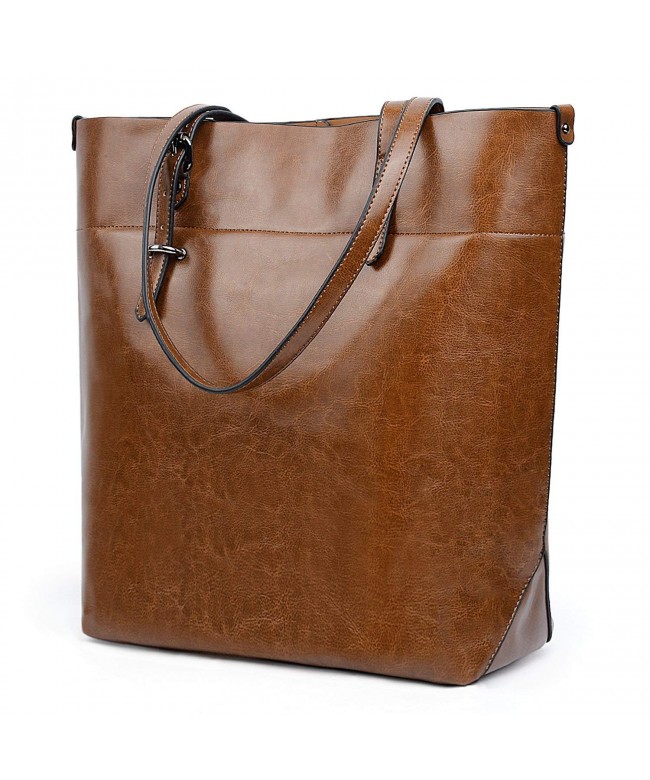 UTO Leather Shoulder Capacity Shopper