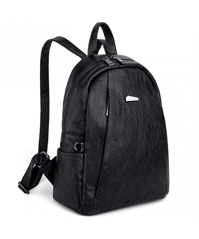 UTO Backpack Leather Rucksack Shoulder