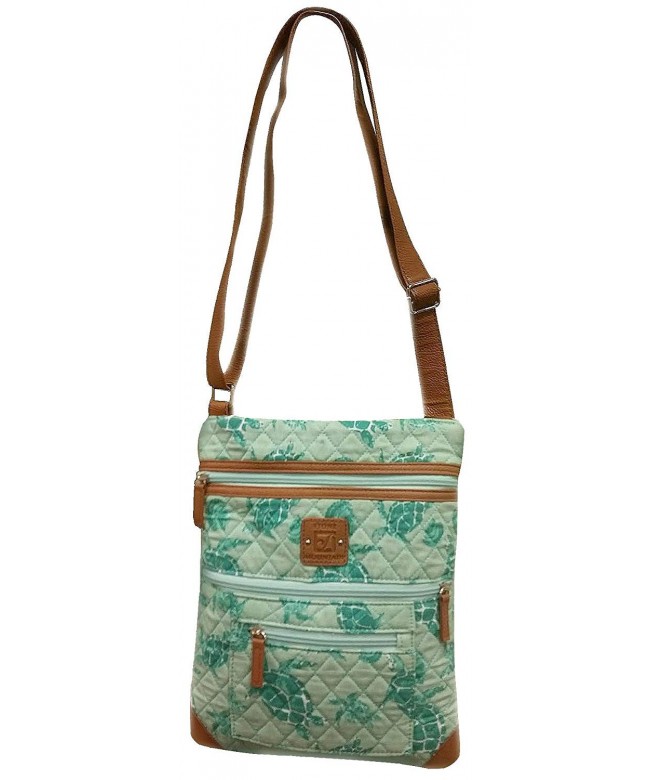 Stone Mountain Seafoam Crossbody Handbag