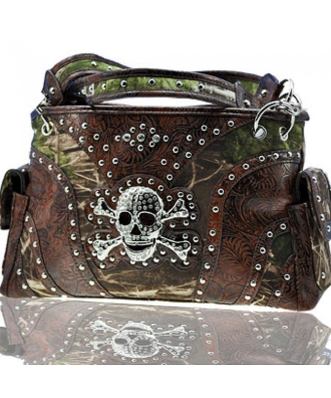 Camouflage Western Rhinestone Fashion Handbag