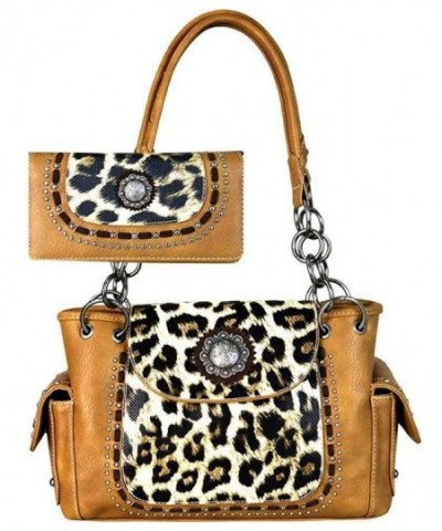 Montana West Leopard Concealed Satchel